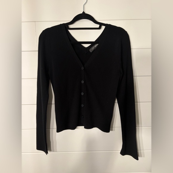 LOFT Sweaters - LOFT Black V-Neck Cardigan Sweater